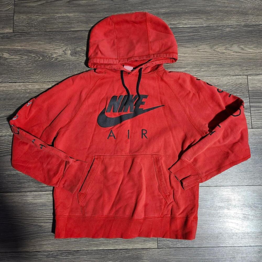 Nike red hoodie men's size medium